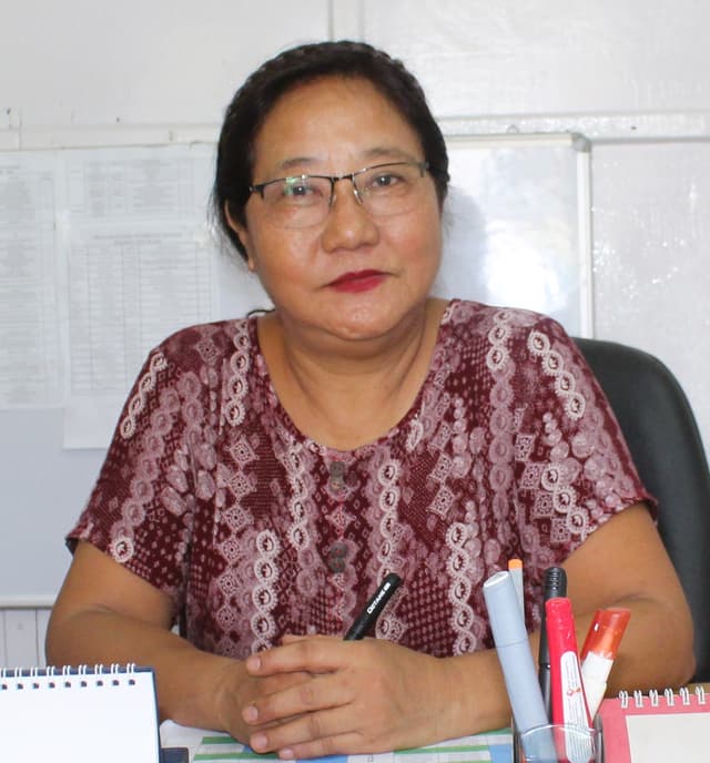 Ms. C. Narola Ao, Principal of Pranab College