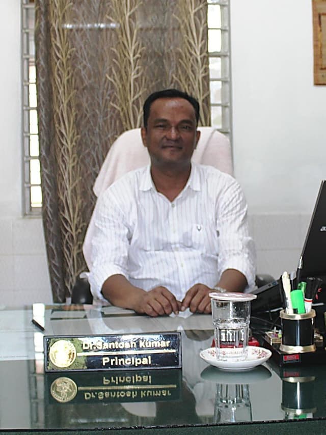 Dr. Santosh Kumar, Principal of Pranab College